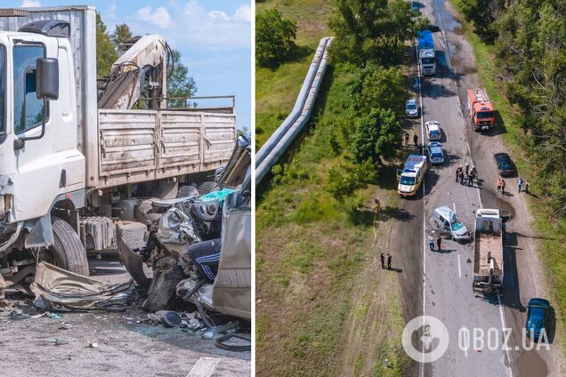 У Дніпрі легковик врізався у вантажівку: водій загинув на місці. Фото і відео