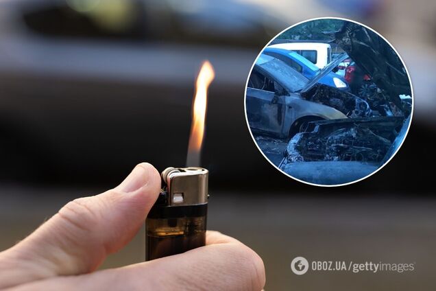 Поджог авто в Херсоне