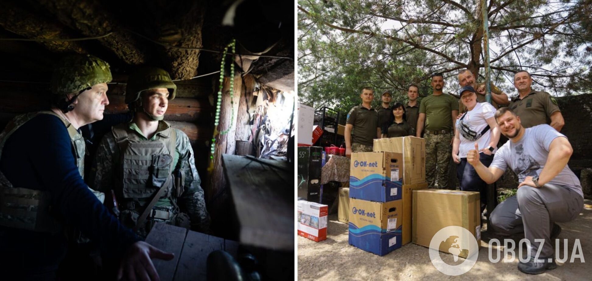 Порошенко о помощи ВСУ: мы оснастили системой видеонаблюдения 42 километра фронта