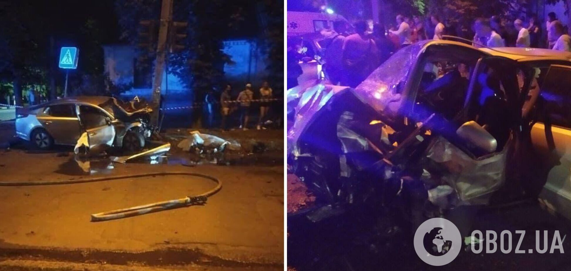 В Черкассах водитель KIA вылетел на встречку и протаранил Audi, погибли три человека. Фото