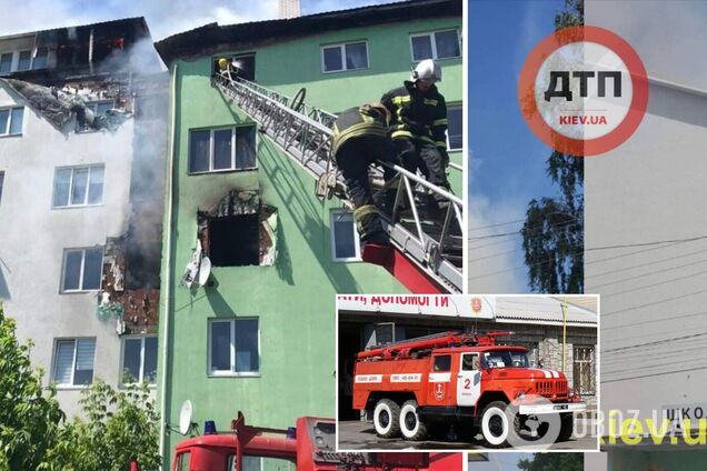 Под Киевом при пожаре в многоэтажке погибли двое: рассматривается версия подрыва. Фото и видео