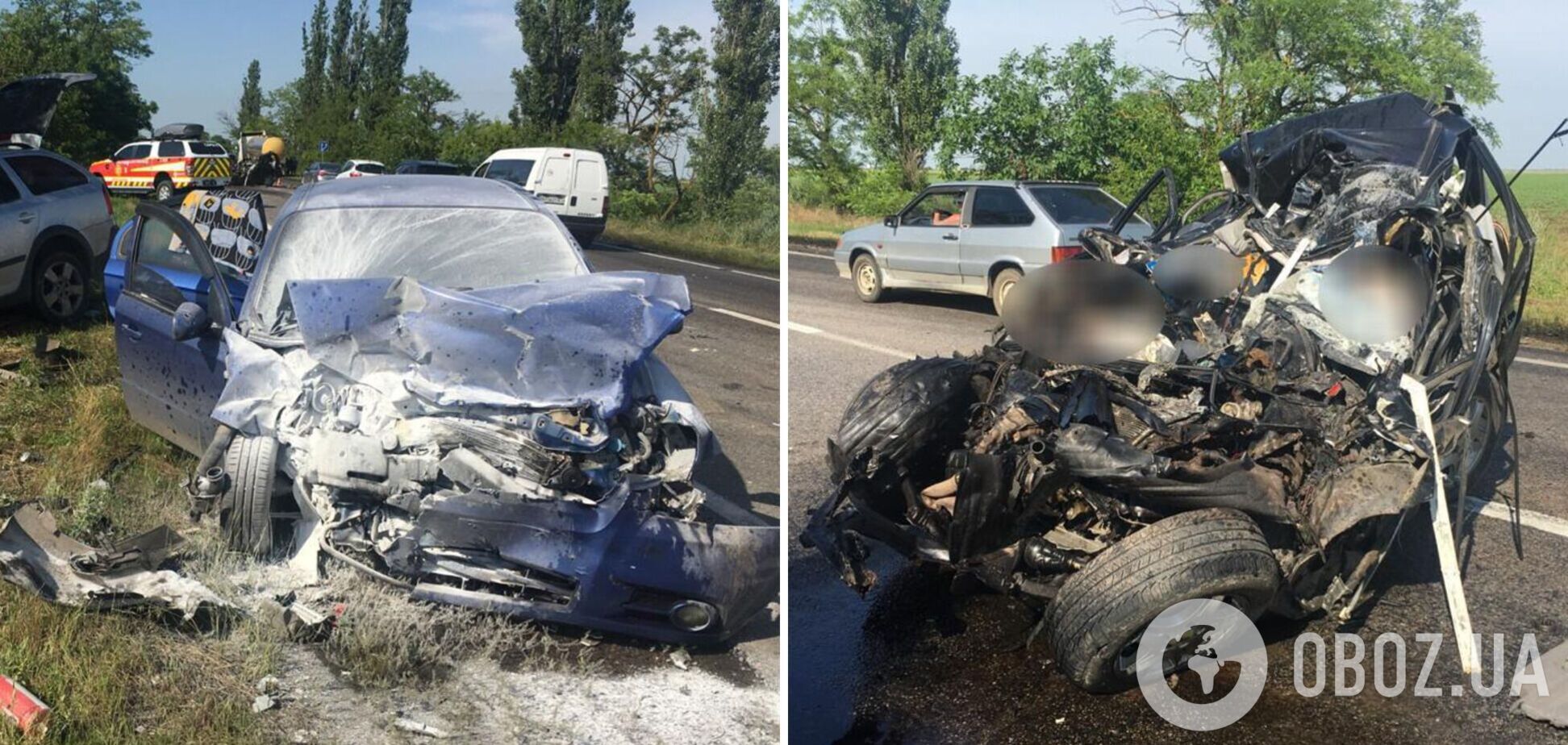 На трассе Одесса – Мелитополь столкнулись пять авто