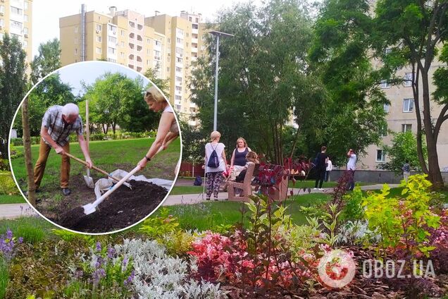 У Києві один зі скверів змінився до невпізнаваності. Фото