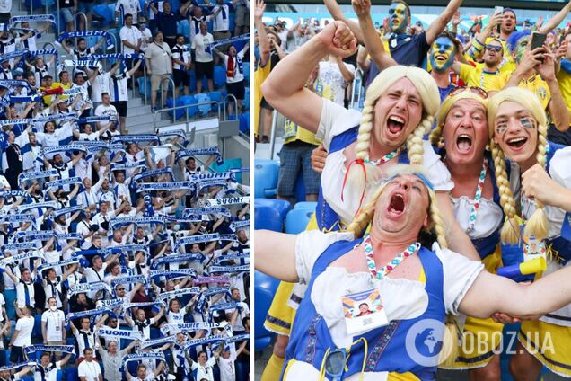Финны и шведы посещали матчи в России