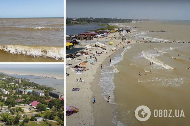 На Азовском море шторм и мутная вода