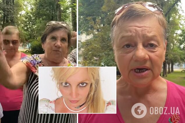 Російські бабусі із 'загону Путіна' зажадали звільнити Брітні Спірс. Відео