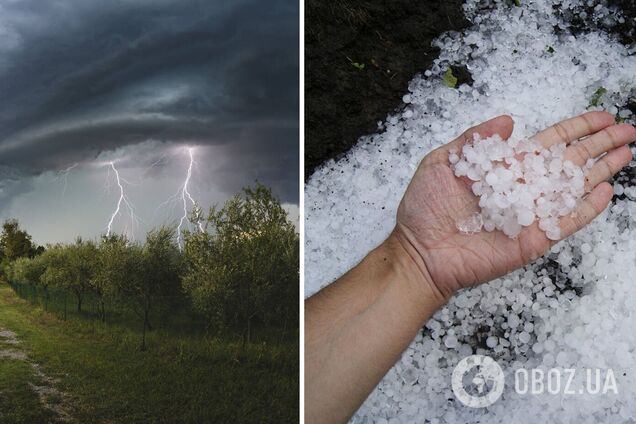 В Україні прогнозують бурю і град