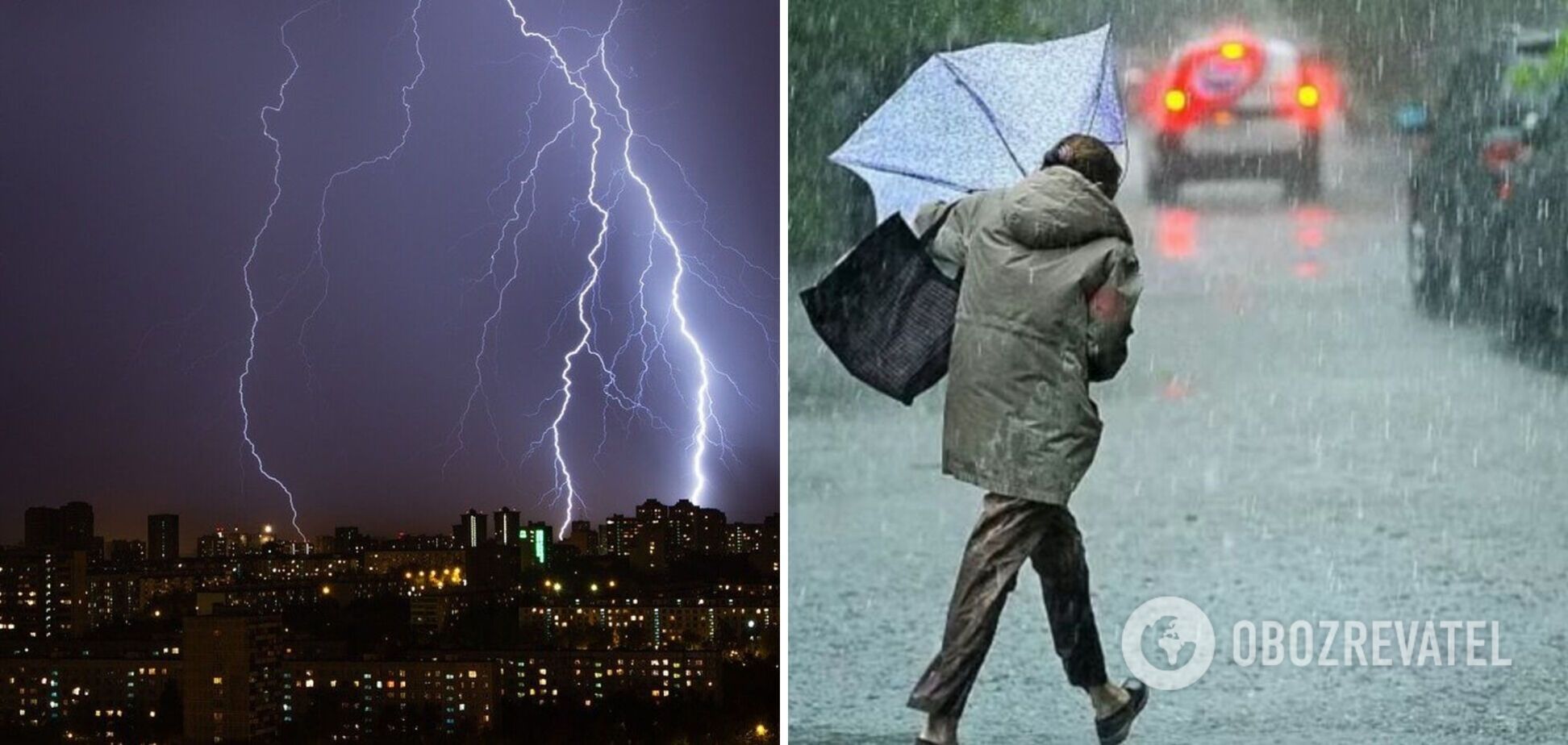 В ближайшие часы Киев накроет непогода: пройдут ливни с грозами и град