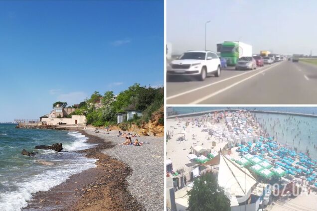 Туристи масово ринули в Одесу, дороги завмерли в кілометрових заторах. Відео