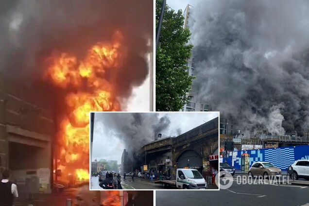 В метро Лондона прогремел масштабный взрыв и вспыхнул пожар. Фото и видео ЧП