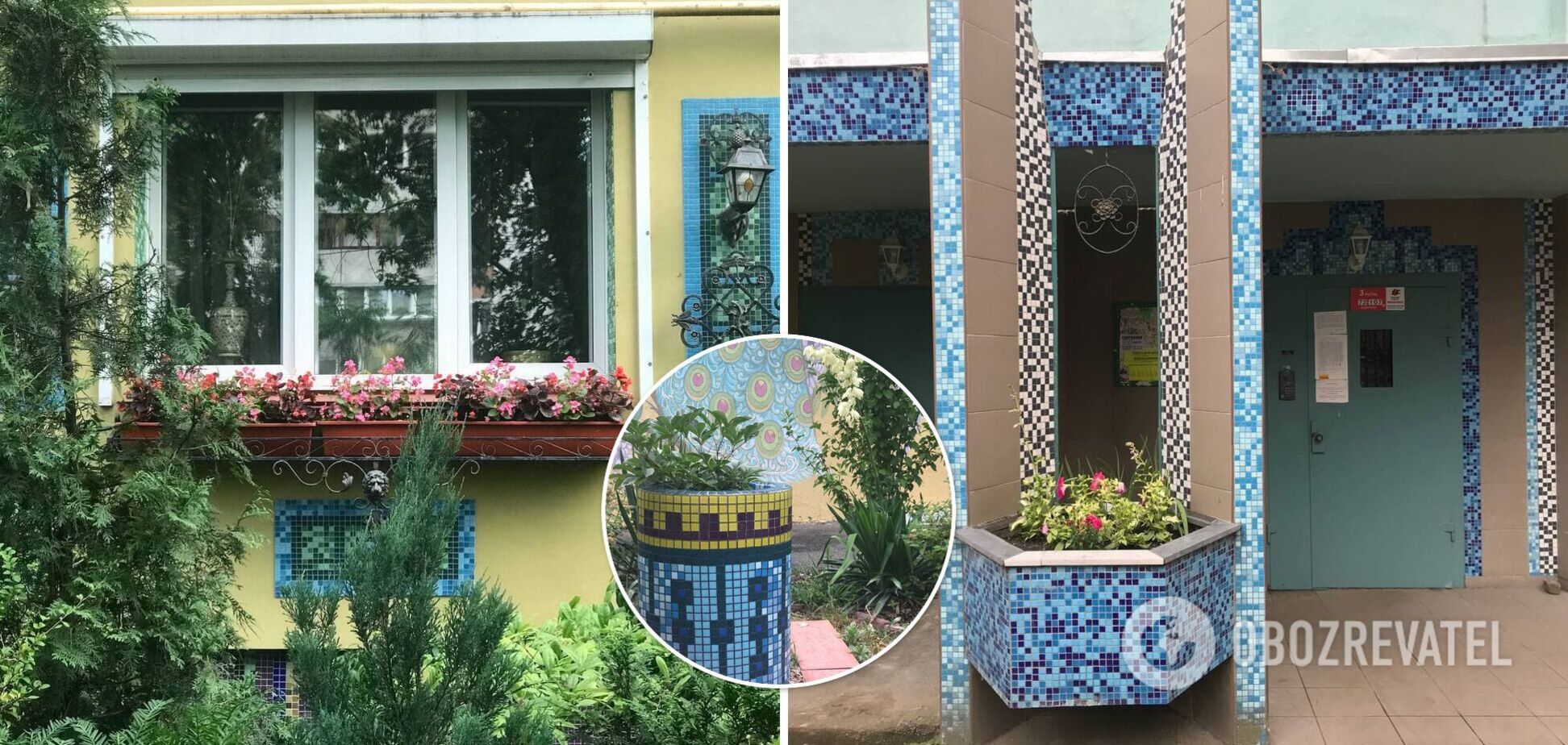 В Киеве женщина превратила двор советской многоэтажки в сказочную Италию. Фото