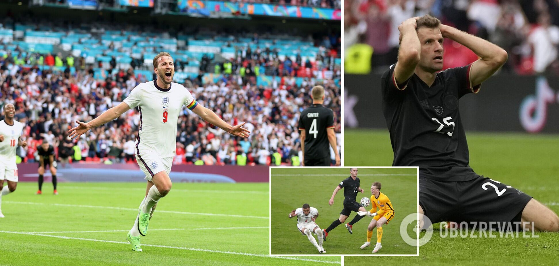 Німеччина програла Англії і вперше в історії вилетіла з 1/8 фіналу ЧЄ