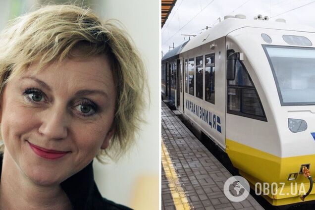 Українську актрису розлютив поїзд 'Укрзалізниці', вона записала відео