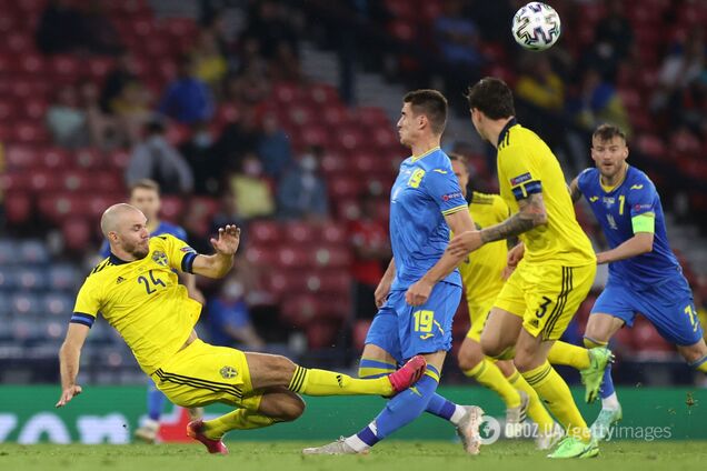 Швеция Украина травма Беседина Евро 2020