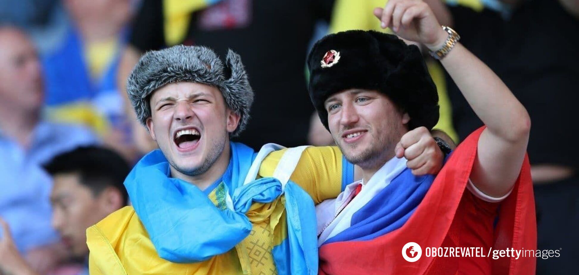 'Кого мне бояться?' Болельщик с флагом России назвал Украину 'своей страной'. Видео