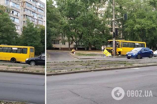 ДТП с маршруткой в Киеве