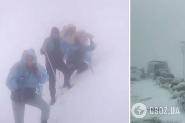 Карпати засипало снігом на початку літа