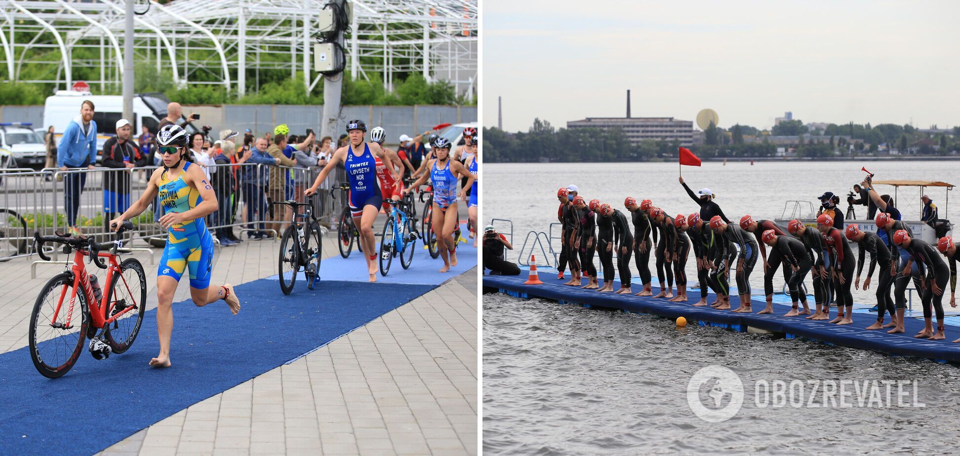 В Днепре стартовали двухдневные международные соревнования по триатлону