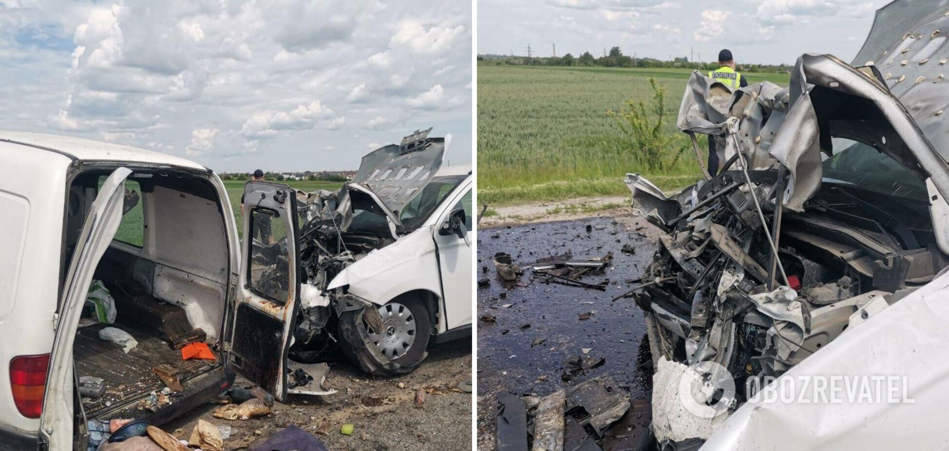 Під Рівним зіштовхнулися два авто: є жертви та постраждалі. Фото