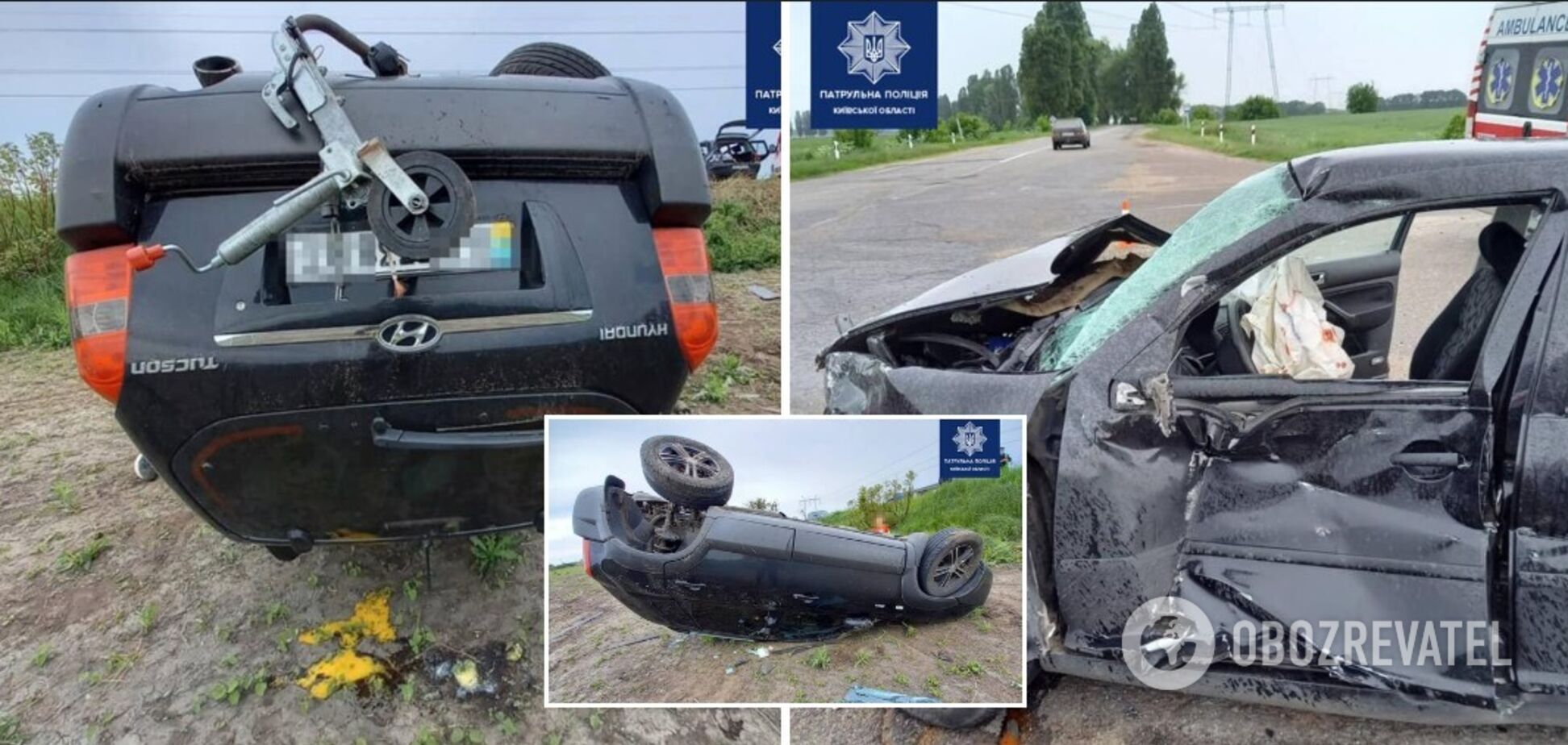 На Киевщине в результате ДТП травмировались дети