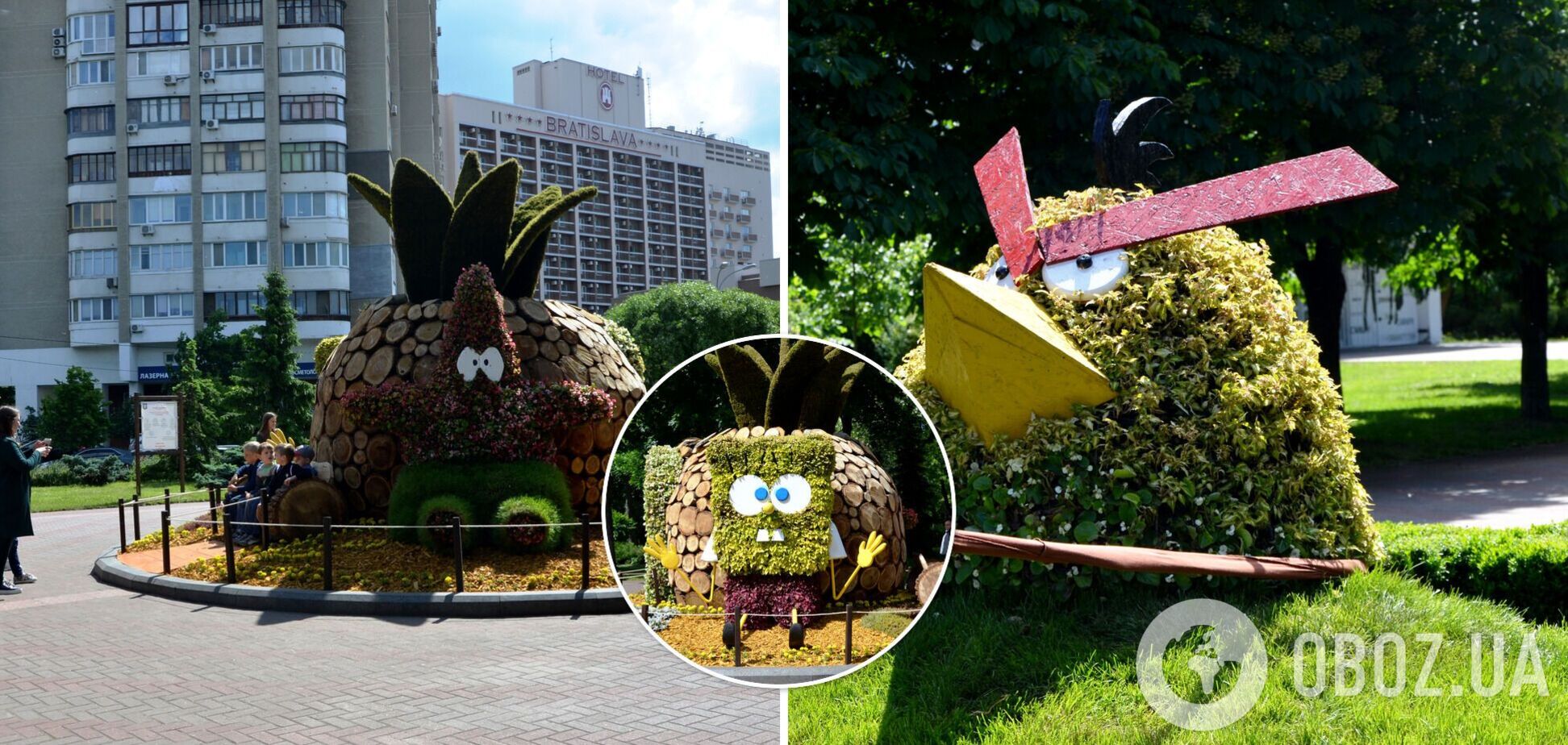 У Києві в парку 'Перемога' оселилися персонажі відомих мультфільмів. Фото