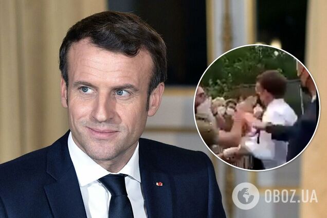 Макрону влепили пощечину на улице. Видео инцидента