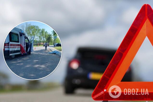 На Львівщині військовослужбовця на смерть збив автомобіль: фото з місця трагедії