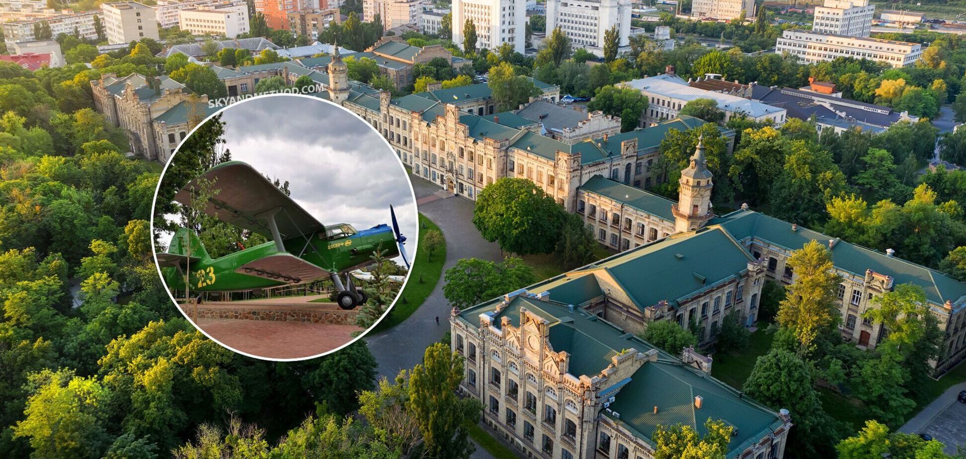 У Києві біля КПІ встановили пам'ятник знаменитому літаку-рекордсмену АН-2