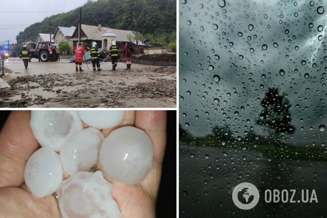 У Словаччині під час урагану випав град розміром із м'яч для гольфу. Фото