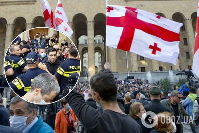 В грузинском парламенте произошла драка между представителями власти и оппозиции. Видео