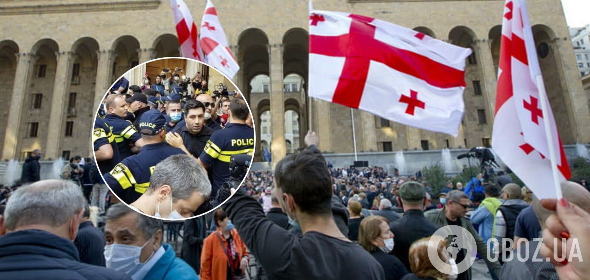 В грузинском парламенте произошла драка между представителями власти и оппозиции. Видео