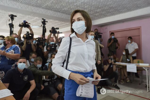 Президент Молдовы Майя Санду лидирует на выборах