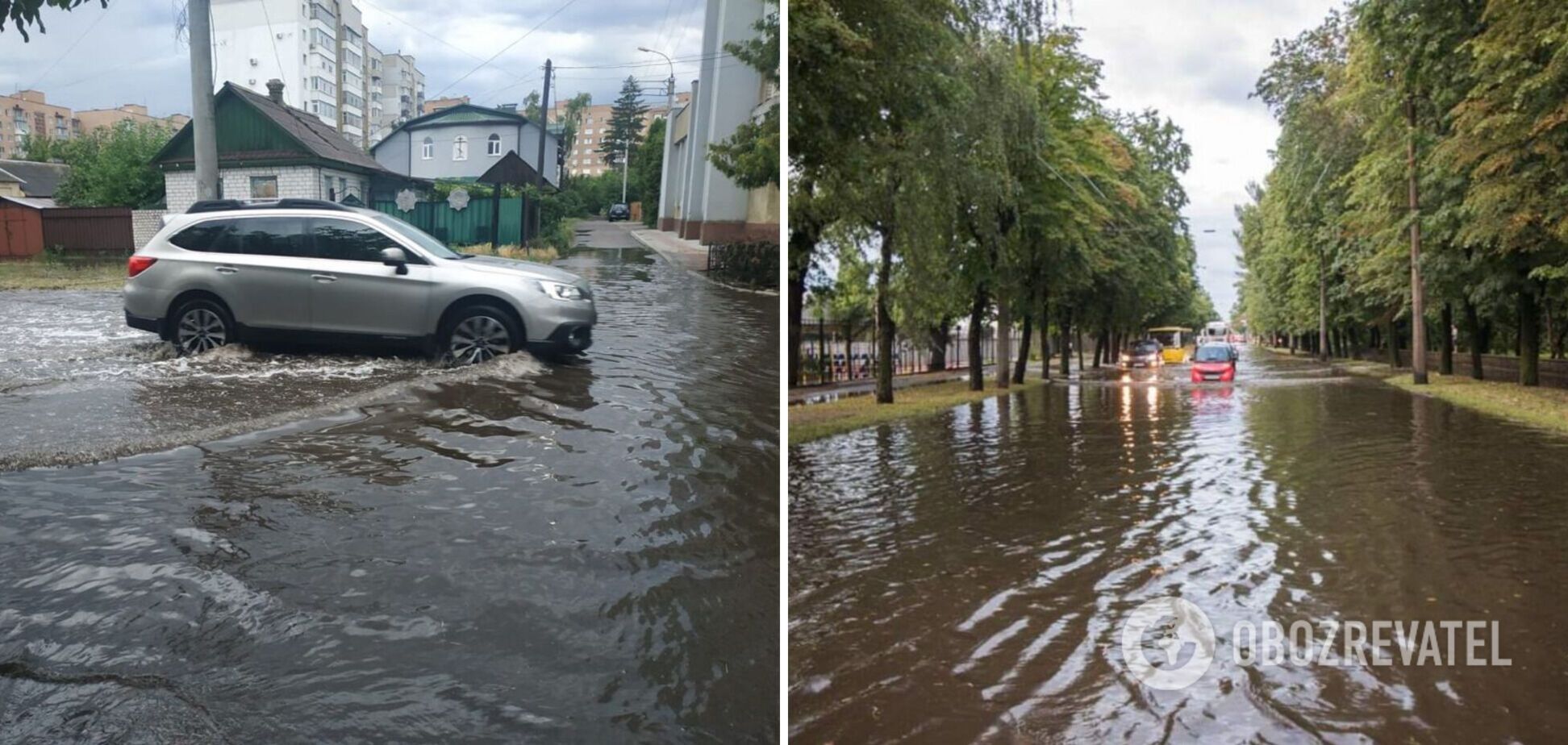 Злива в Житомирі та Черкасах