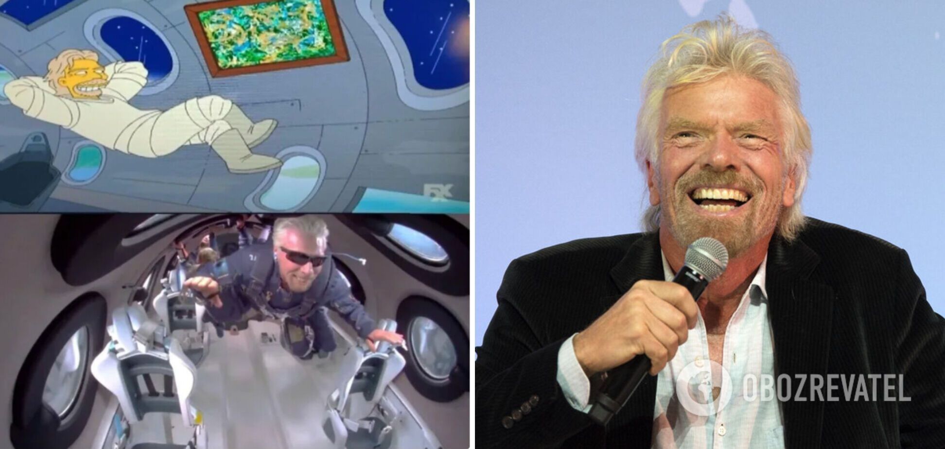 'Сімпсони' знали про політ Бренсона в космос ще 13 років тому: збулось чергове передбачення мультсеріалу