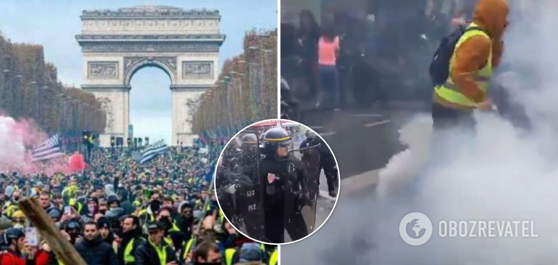 Во Франции восстали против COVID-сертификатов, полиция применила гранаты и слезоточивый газ. Фото и видео