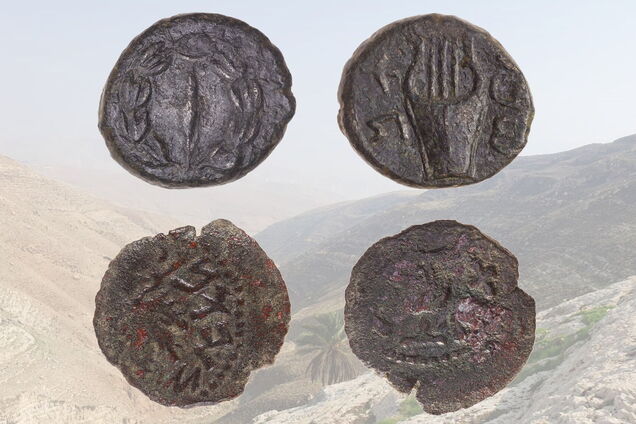 В Ізраїлі археологи знайшли рідкісні монети часів повстання іудеїв, яким 2 тис. років. Фото
