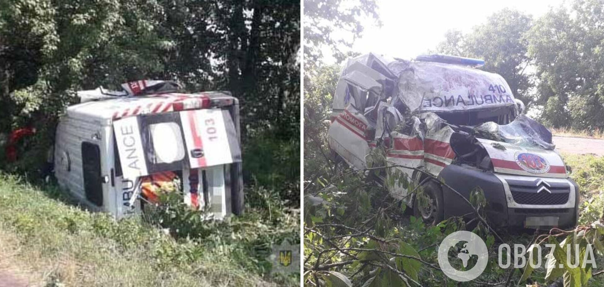 Под Винницой произошло ДТП со скорой