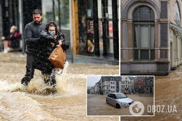 Мощные ливни вызвали потоп в Бельгии, власти проводят эвакуацию. Фото и видео