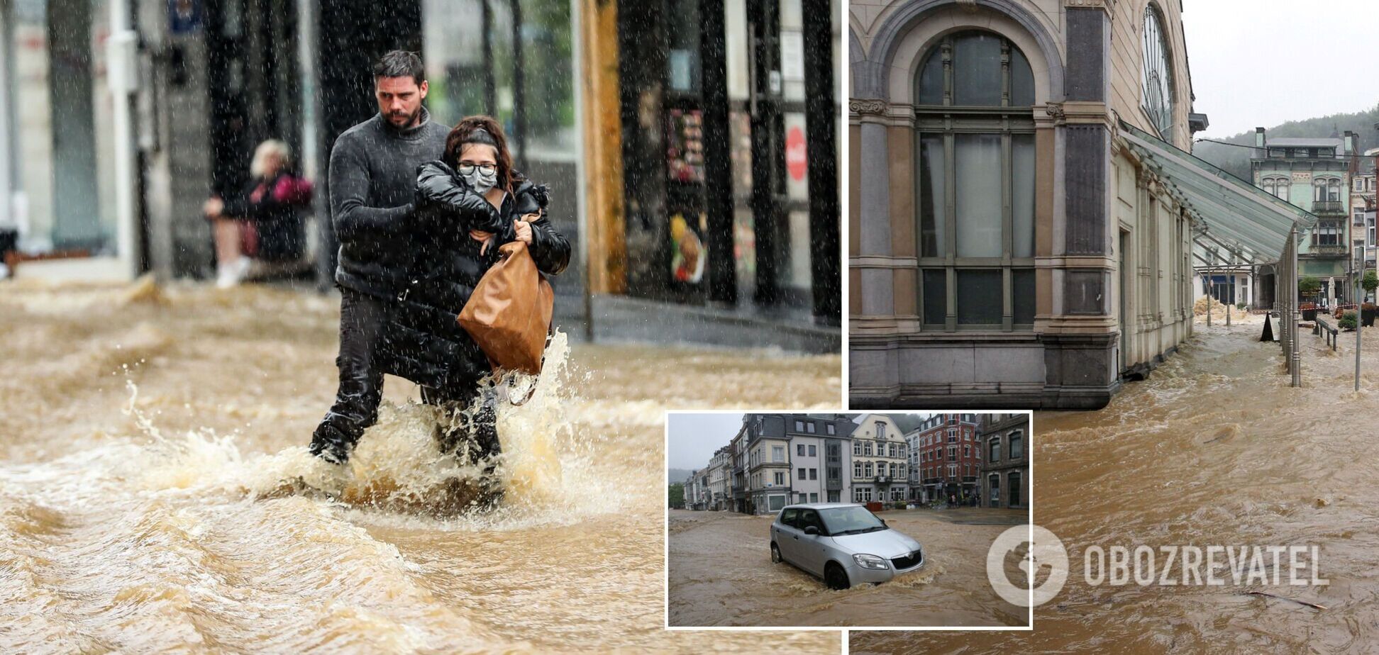 Потужні зливи спричинили потоп у Бельгії, влада проводить евакуацію. Фото та відео
