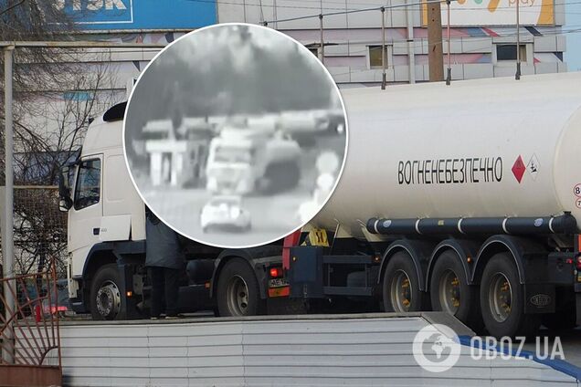 Пьяный дальнобойщик сбил шлагбаум на границе с Беларусью. Видео