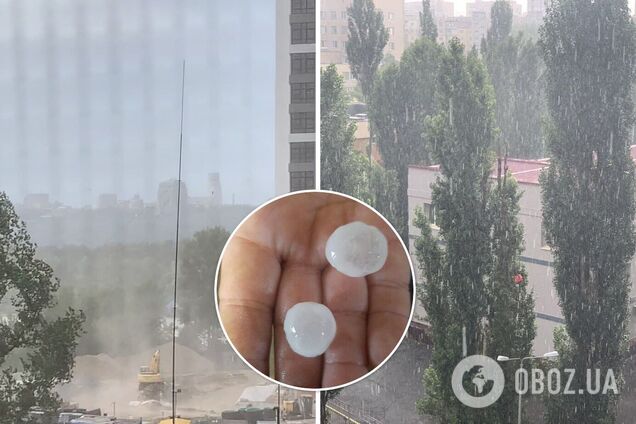 Киев накрыл погодный апокалипсис: пронесся ураган, ливень и песчаная буря. Фото и видео