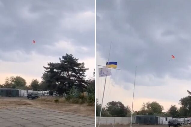 В Киеве перевернулся катер с парашютистом: мужчину унесло ветром. Видео