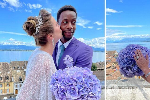 Гаэль Монфис и Элина Свитолина свадьба