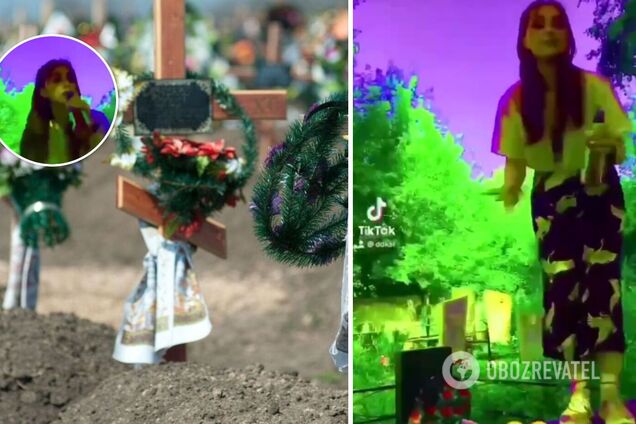 15-летняя блогерша из Харькова сняла видео на кладбище, распивая алкоголь