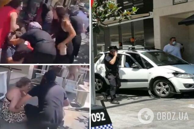 В Испании автомобиль въехал в группу отдыхающих: пострадали 9 человек. Фото и видео ДТП 18+