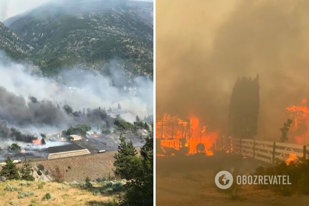 У Канаді в лісовій пожежі згоріло селище. Фото та відео