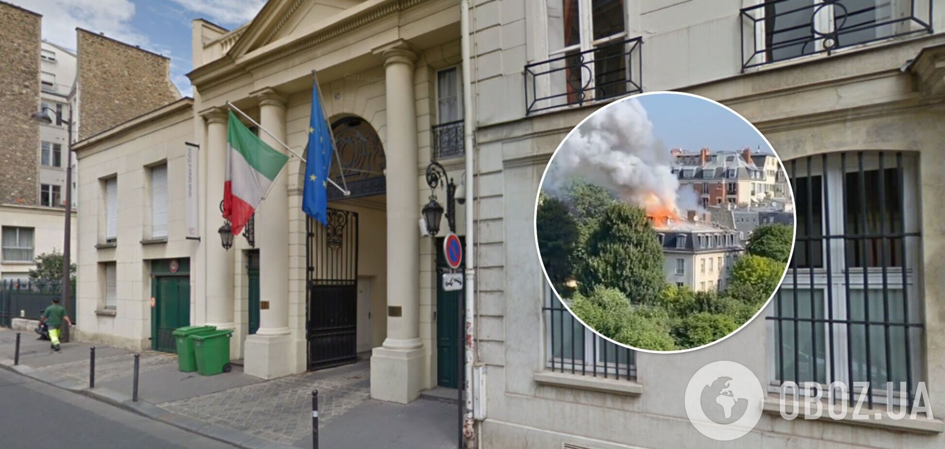 Рядом находится посольство Италии во Франции