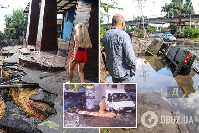 Последствия удара стихии в Одессе