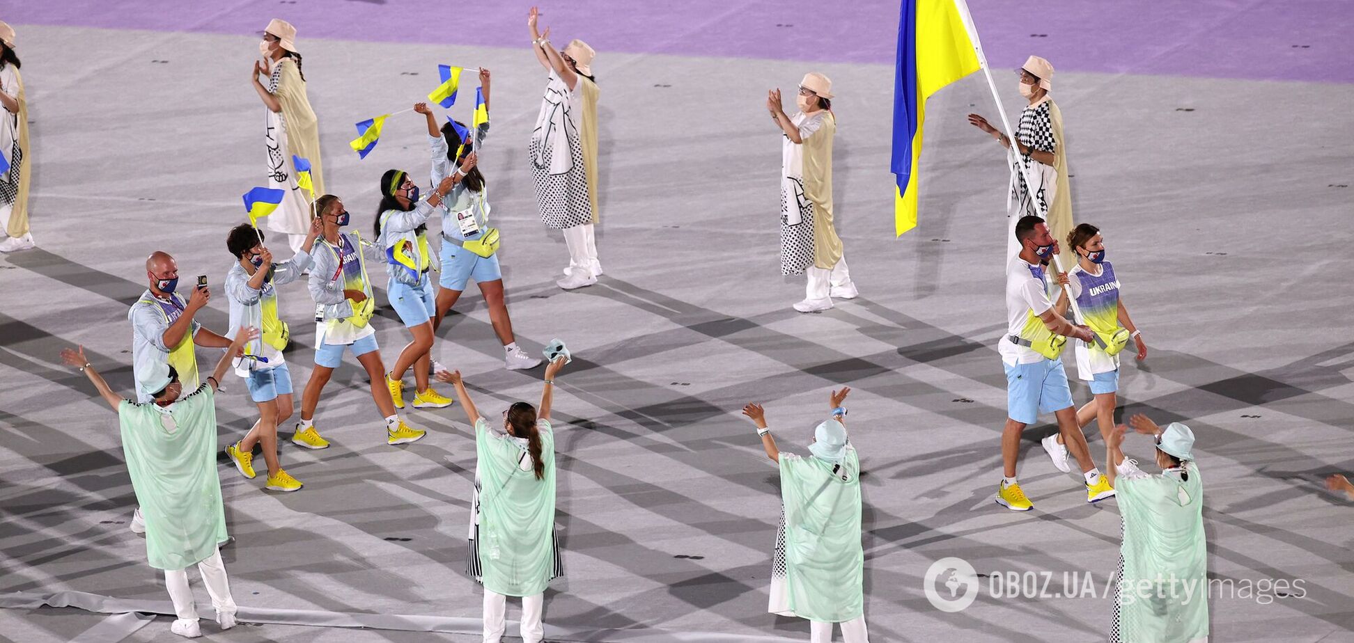 З'явилося відео виходу збірної України на олімпійському параді в Токіо