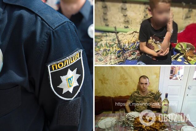 У Кривому Розі поліцейські звільнили 7-річного хлопчика, якого вітчим тримав на ланцюгу. Фото та відео